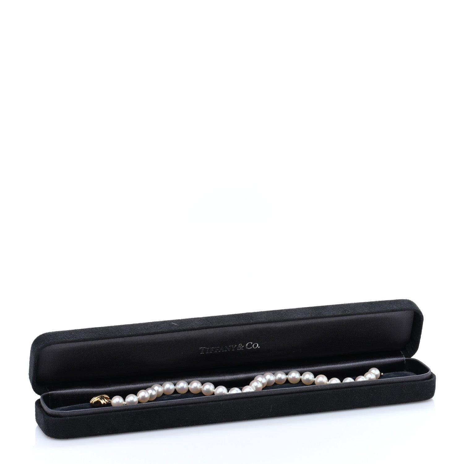 Tiffany 18K Yellow Gold Pearl 7mm Signature Pearls Bracelet 4 of 4