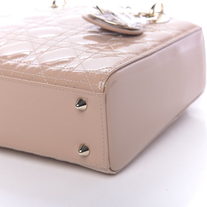 Christian Dior Patent Cannage Small Lady Dior Beige 8 of 10