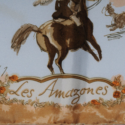 Hermes Silk Les Amazene Scarf 90 4 of 6