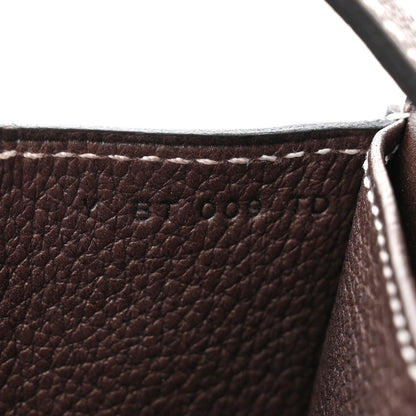 Hermes Barenia Faubourg Halzan 31 Ebene Cacao 7 of 11