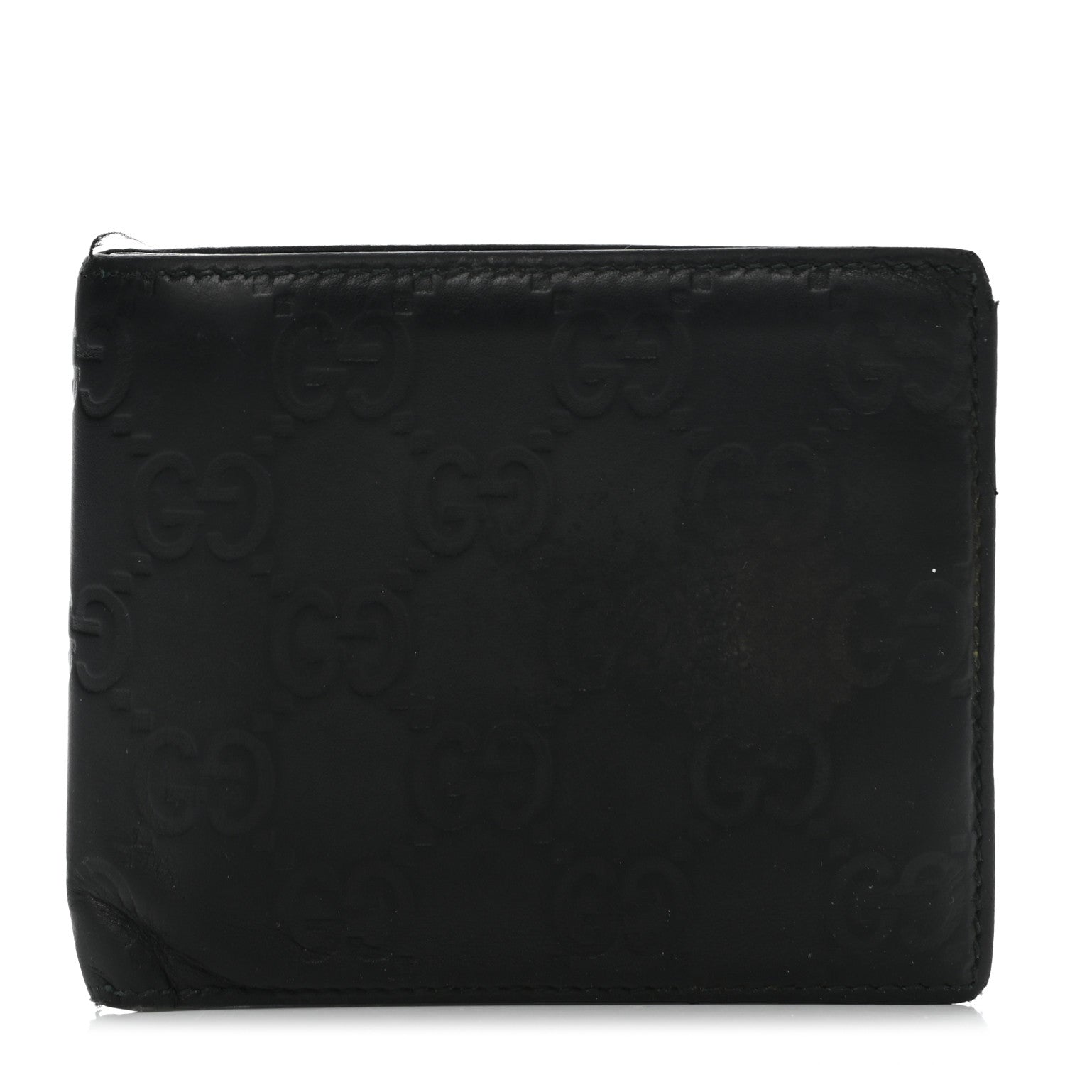 Gucci Guccissima Bi-Fold Wallet Black 1 of 14