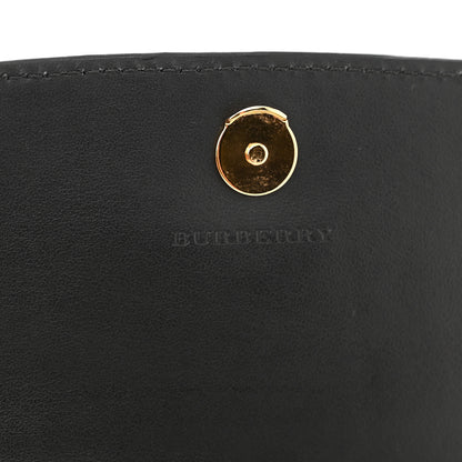 Burberry Grainy Calfskin House Check Henley Wallet On Chain Black 6 of 9