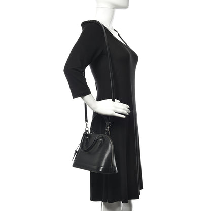 Louis Vuitton Epi Alma BB Black 2 of 9