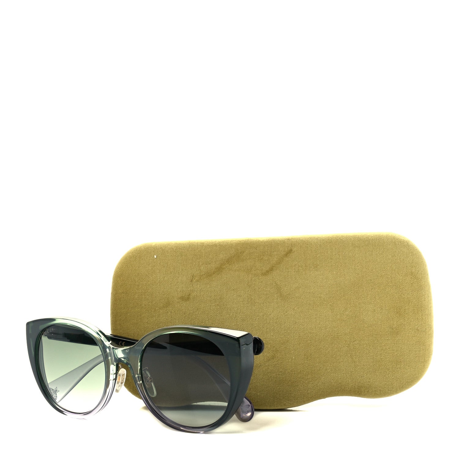 Gucci Acetate Cat Eye GG0369S Sunglasses GG Green 8 of 8