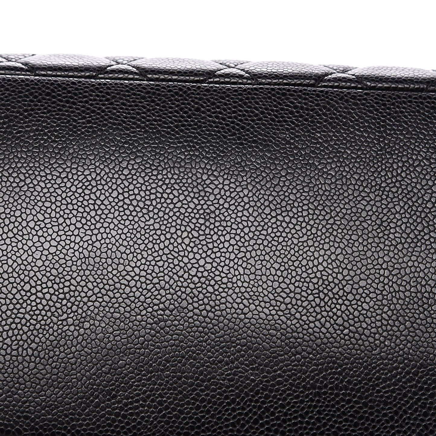 Caviar Quilted Grand Shopping Tote GST Black
