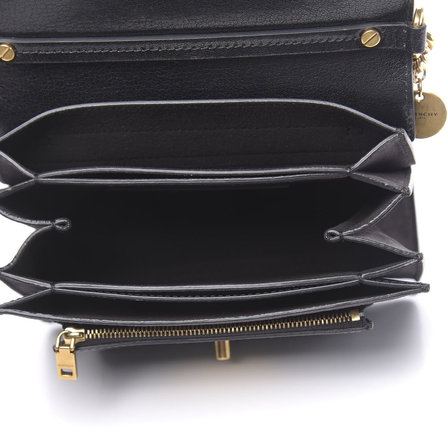 Goatskin Suede Small GV3 Shoulder Bag Black