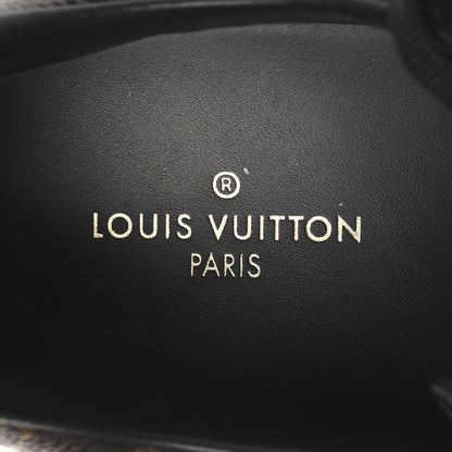 Louis Vuitton Suede Monogram Run Away Sneakers 39 Black 9 of 9