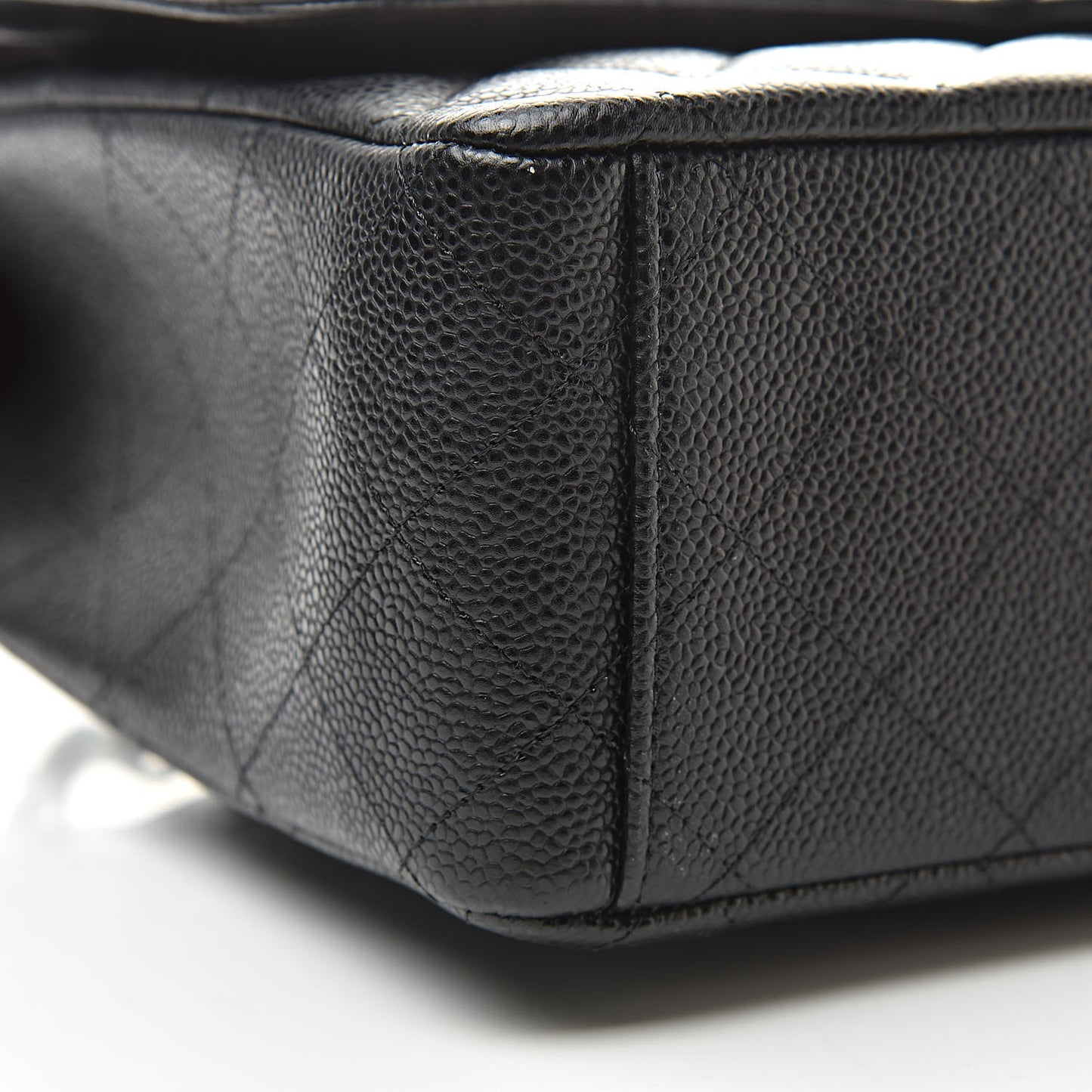 Caviar Quilted Maxi Double Flap Black