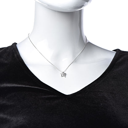 Chanel 18K White Gold Diamond Small Comete Geode Pendant Necklace 2 of 6