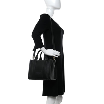 Marc Jacobs Grained Calfskin Small The Tote Bag Black 2 of 11