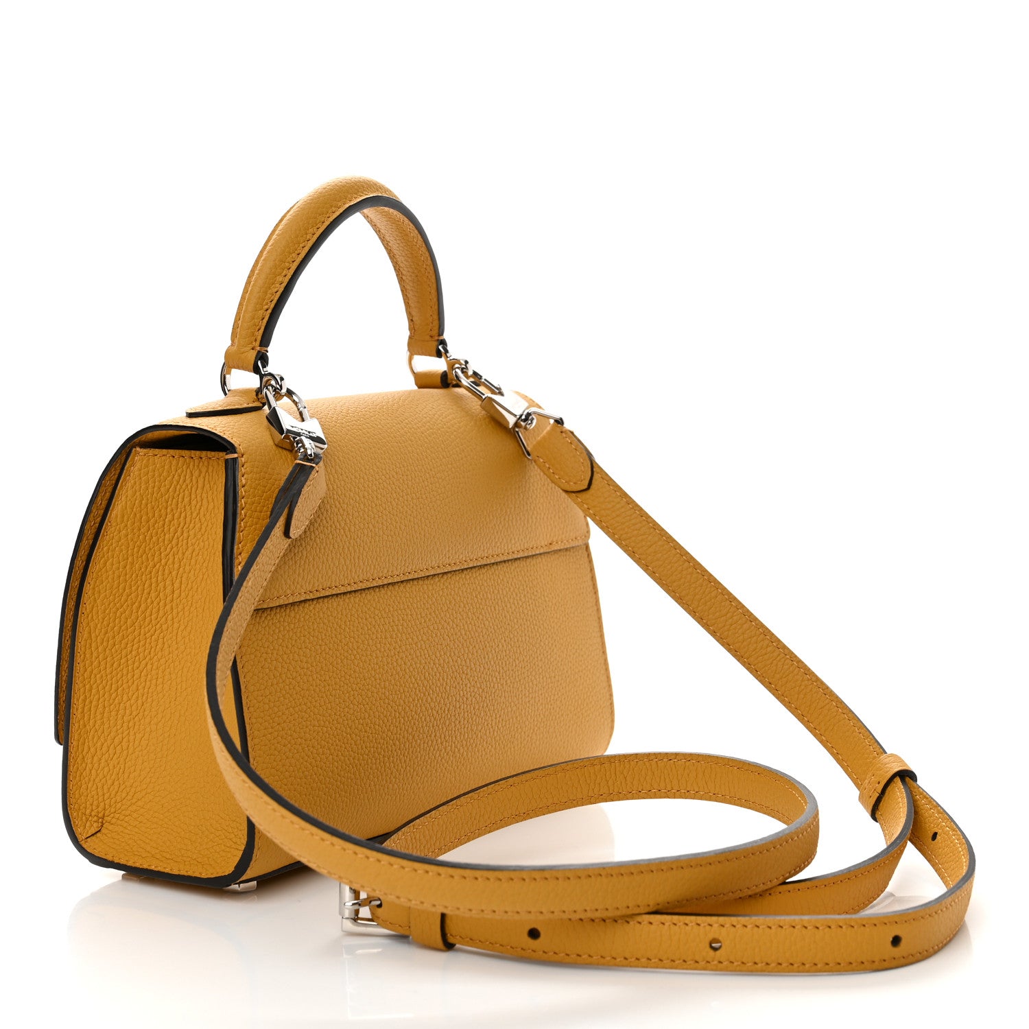 Moynat Taurillon Blush Rejane BB Saffron Yellow 3 of 11