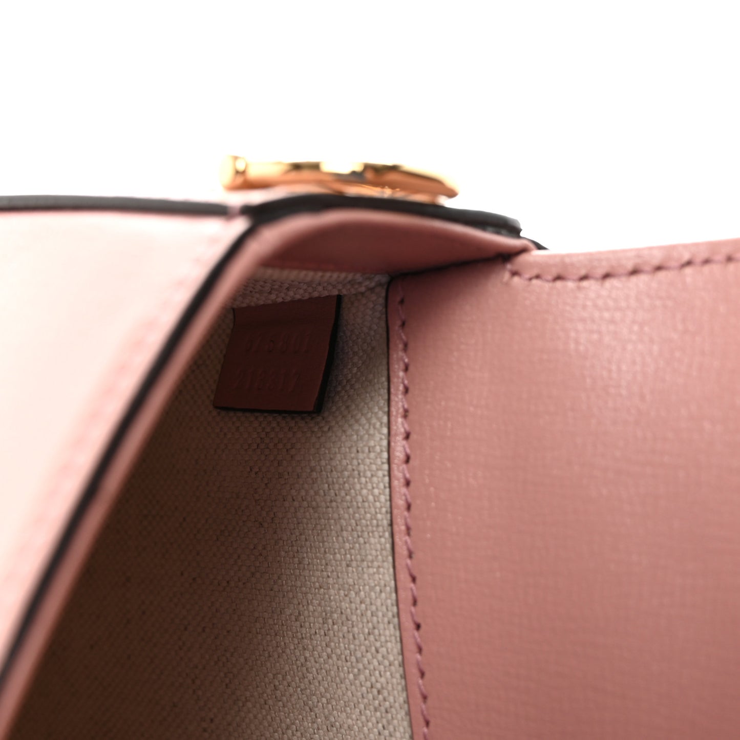 Azalea Calfskin Crystal GG Monogram Mini Horsebit 1955 Shoulder Bag Pink