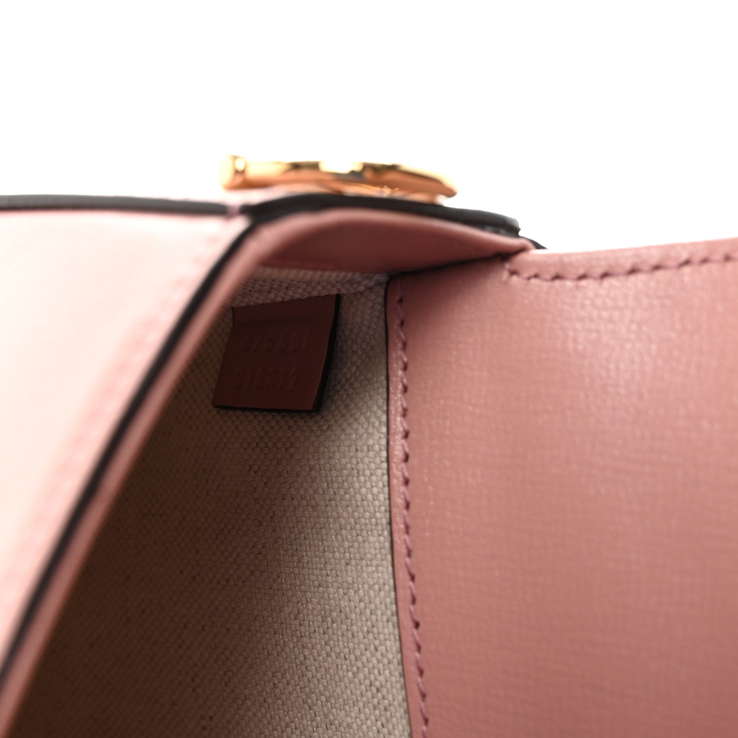 Gucci Azalea Calfskin Crystal GG Monogram Mini Horsebit 1955 Shoulder Bag Pink 7 of 10