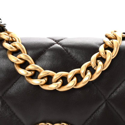 Chanel Lambskin Quilted Medium Chanel 19 Flap Dark Brown 8 of 10