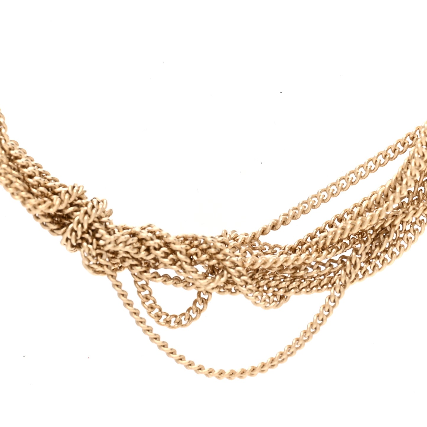 Lou Lou Twisted Chains Necklace Gold