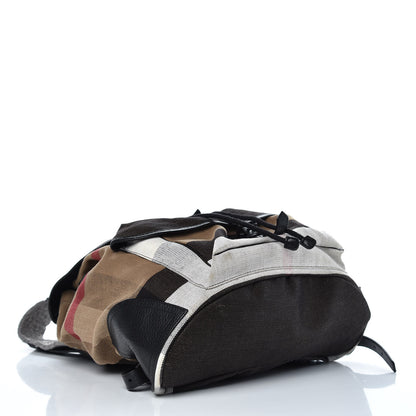 Burberry Canvas Mega Check Korbin Backpack Camel 4 of 11