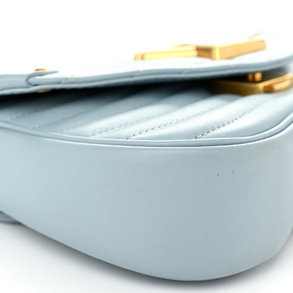 Louis Vuitton Calfskin New Wave Chain PM Porcelain Blue 9 of 10