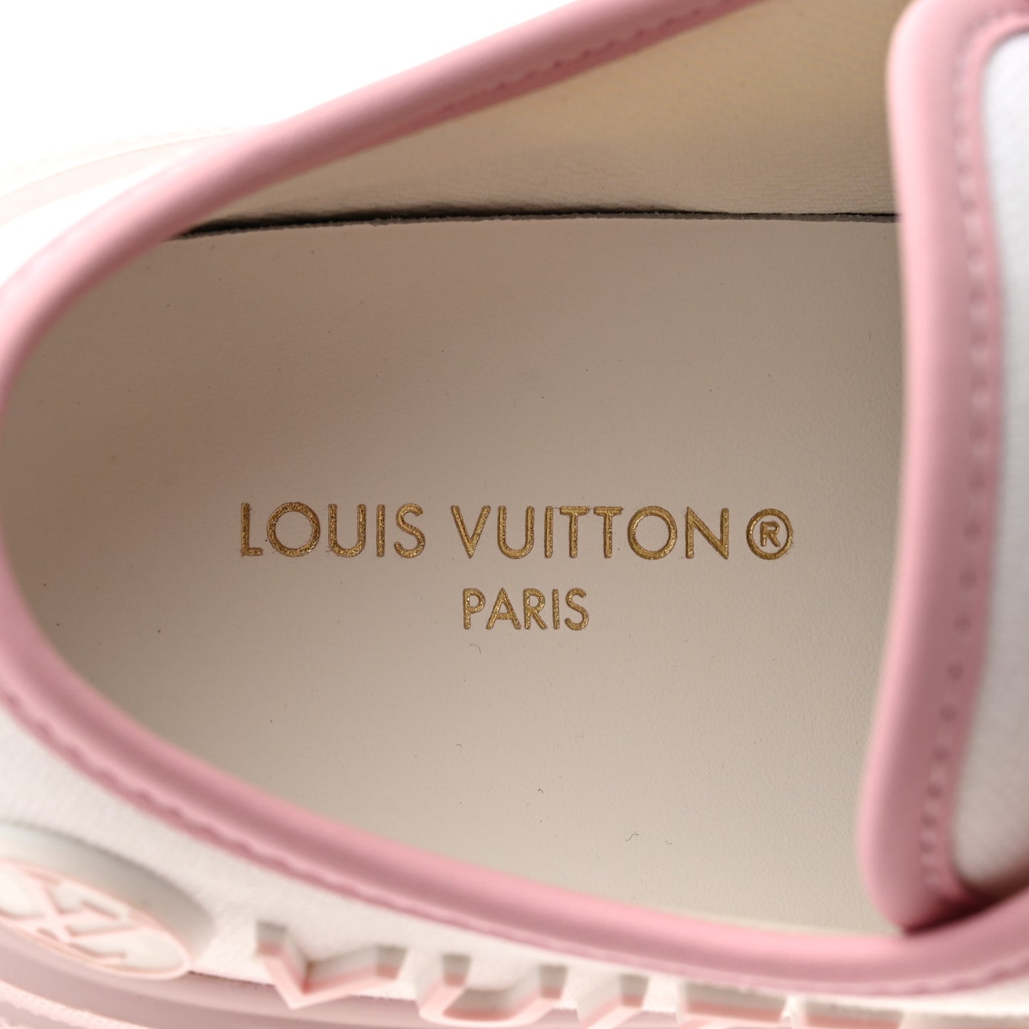 Canvas LV Squad Sneakers 37 White Pink