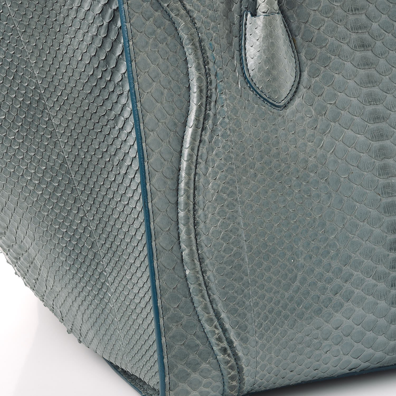 Celine Python Medium Phantom Luggage Blue 11 of 14