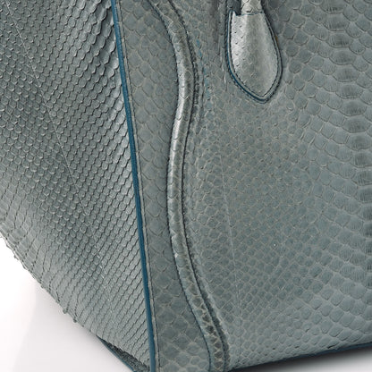 Celine Python Medium Phantom Luggage Blue 11 of 14
