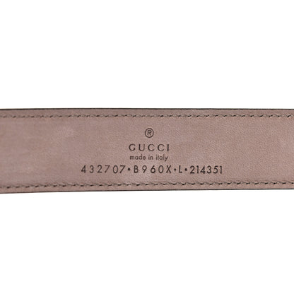 Gucci Calfskin Double G 20mm Kids Belt L Black 3 of 5