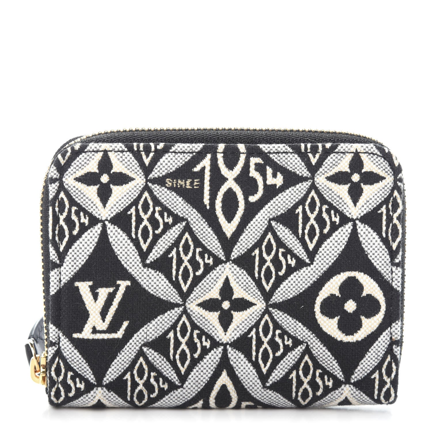 Louis Vuitton Jacquard Since 1854 Zippy Coin Purse Grey 1 of 6