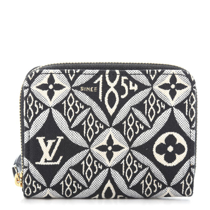 Louis Vuitton Jacquard Since 1854 Zippy Coin Purse Grey 1 of 6