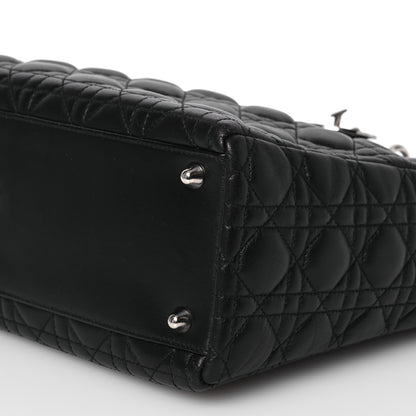 Christian Dior Lambskin Cannage Large Lady Dior Black 10 of 15