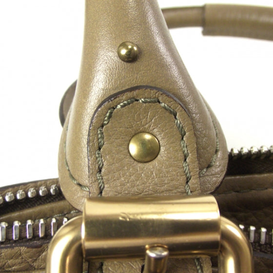 Leather Paddington Capsule Satchel Brown