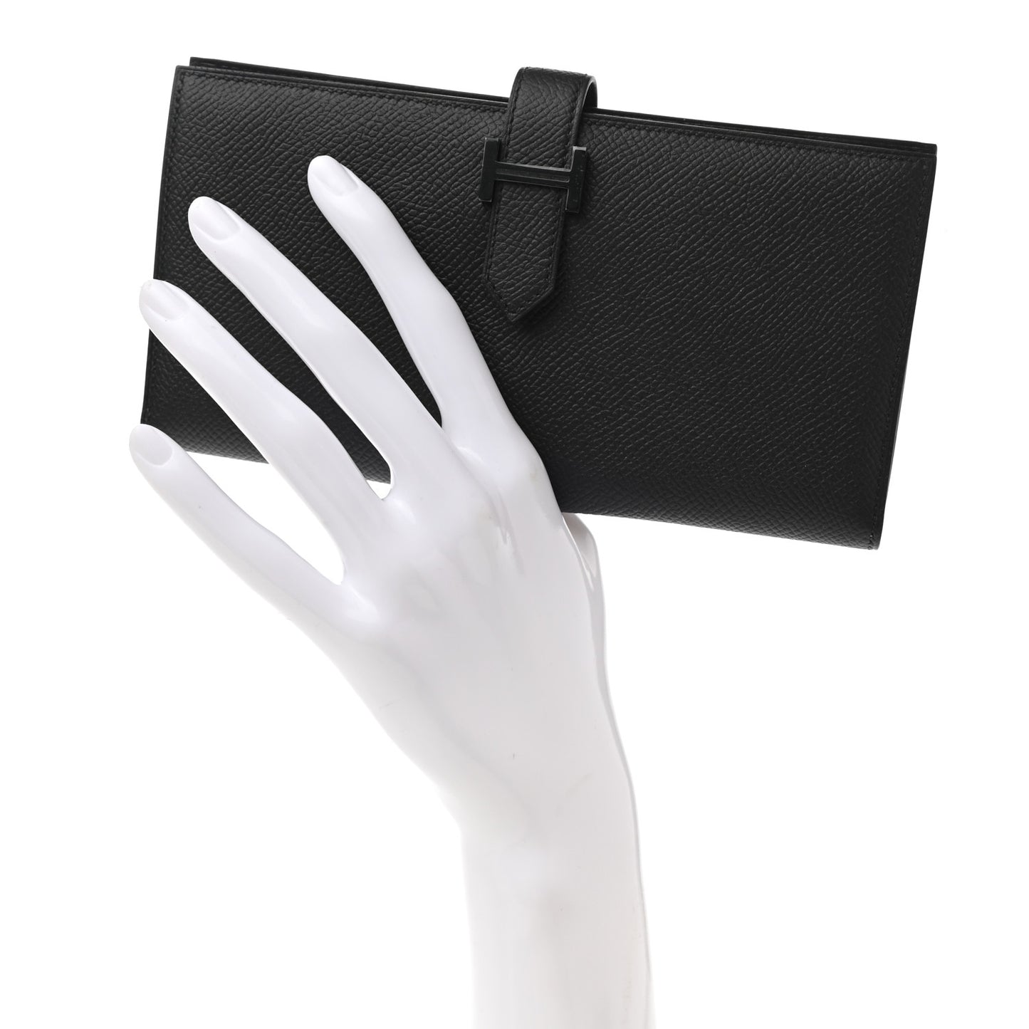 Epsom Monochrome Bearn Gusset Wallet Black