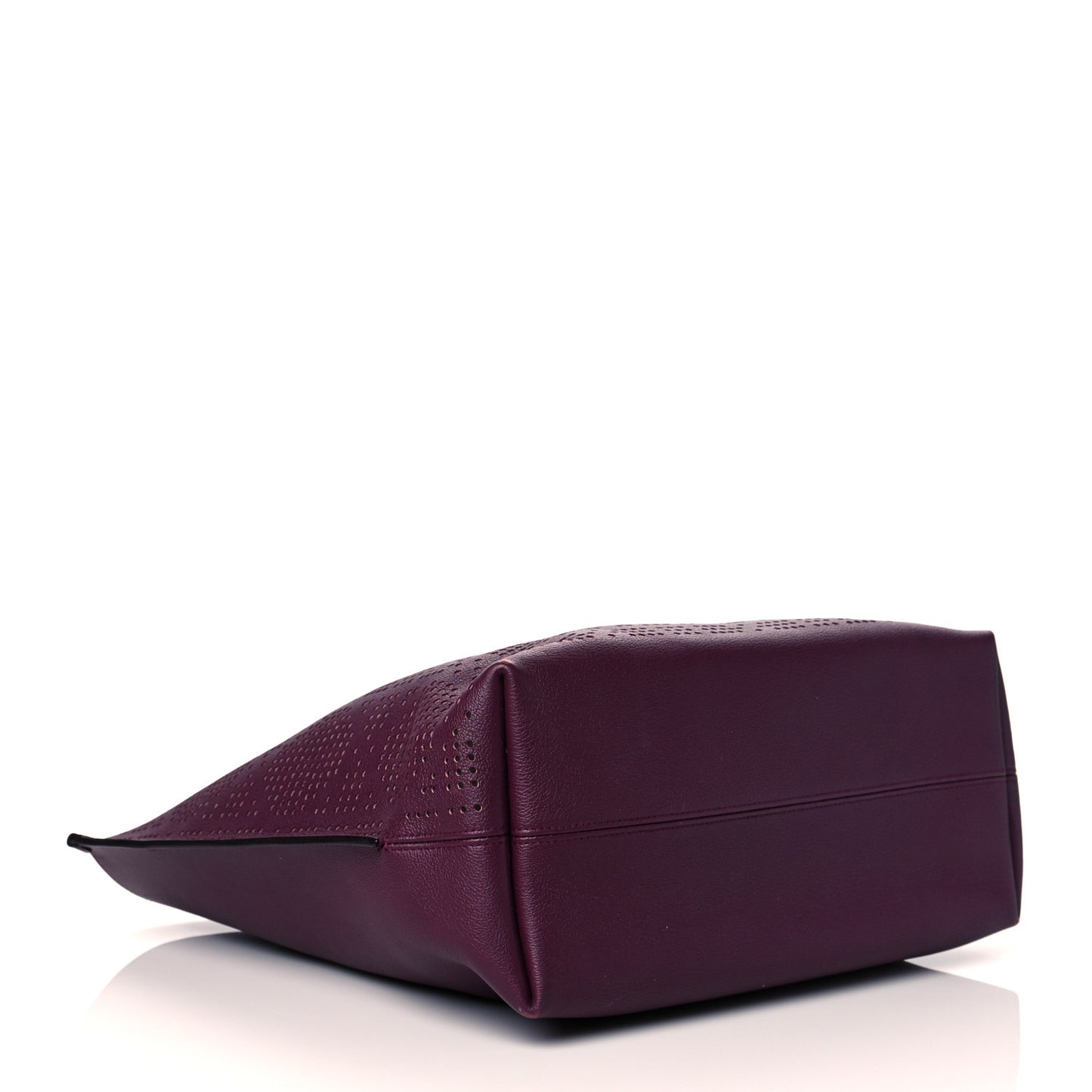 Calfskin Perforated Cannage Dioriva Tote Purple Multicolor
