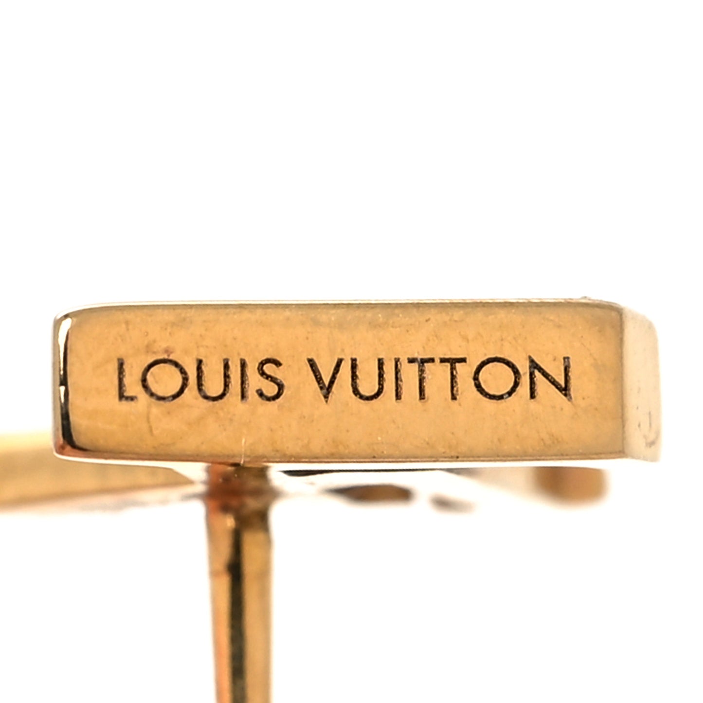 Metal LV Iconic Earrings Gold