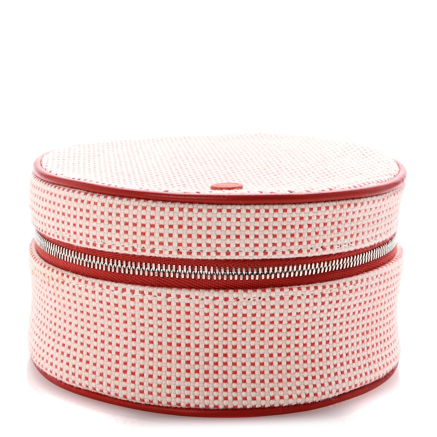 Hermes Cotton Lambskin Evasion Case Vermillion 1 of 6