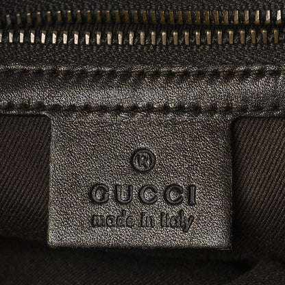 Gucci Monogram Woven Handle Tote Brown 6 of 10