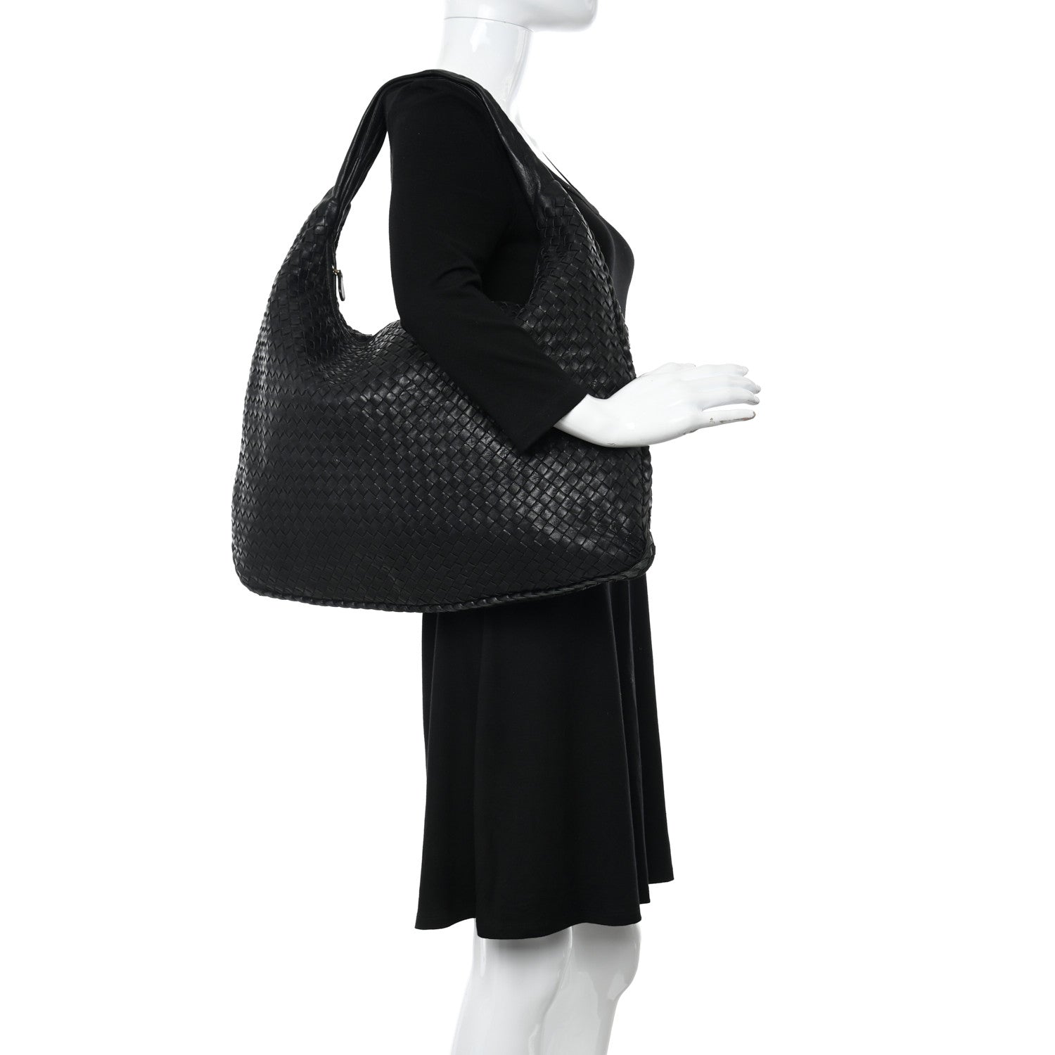 Bottega Veneta Nappa Intrecciato Large Veneta Hobo Black 2 of 16