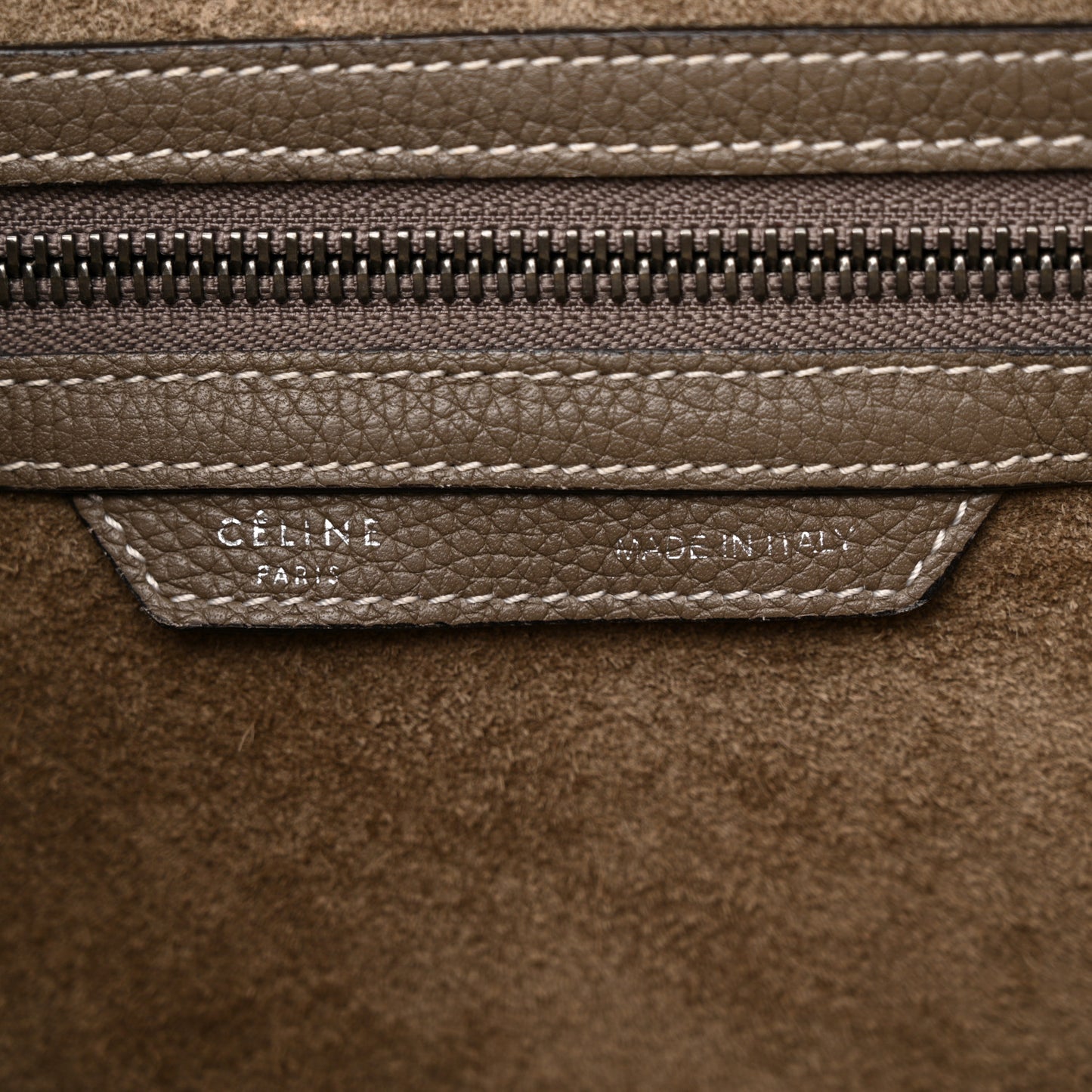 Drummed Calfskin Mini Luggage Souris