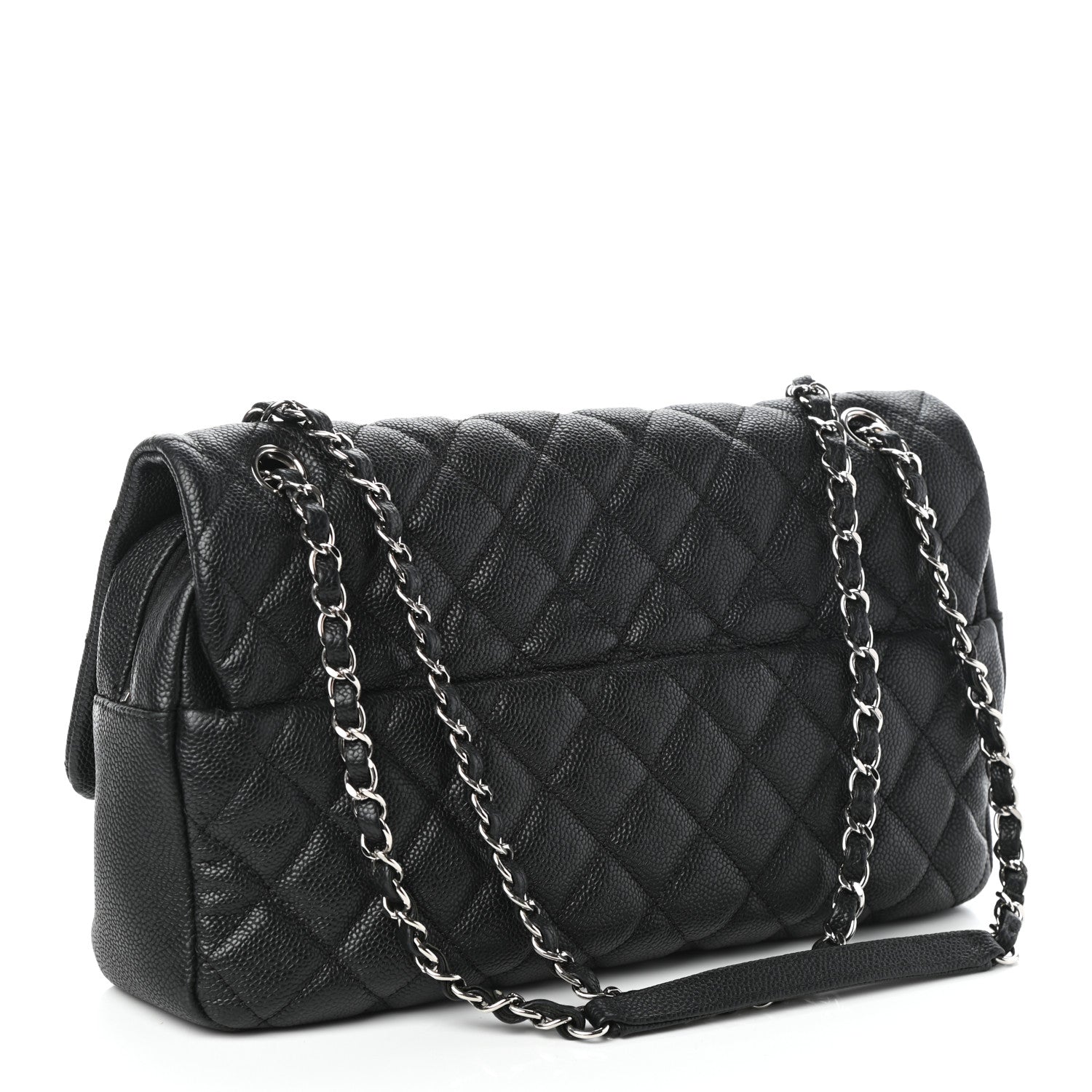 Chanel Caviar Quilted Jumbo Easy Flap Black 3 of 10
