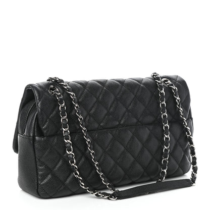 Chanel Caviar Quilted Jumbo Easy Flap Black 3 of 10