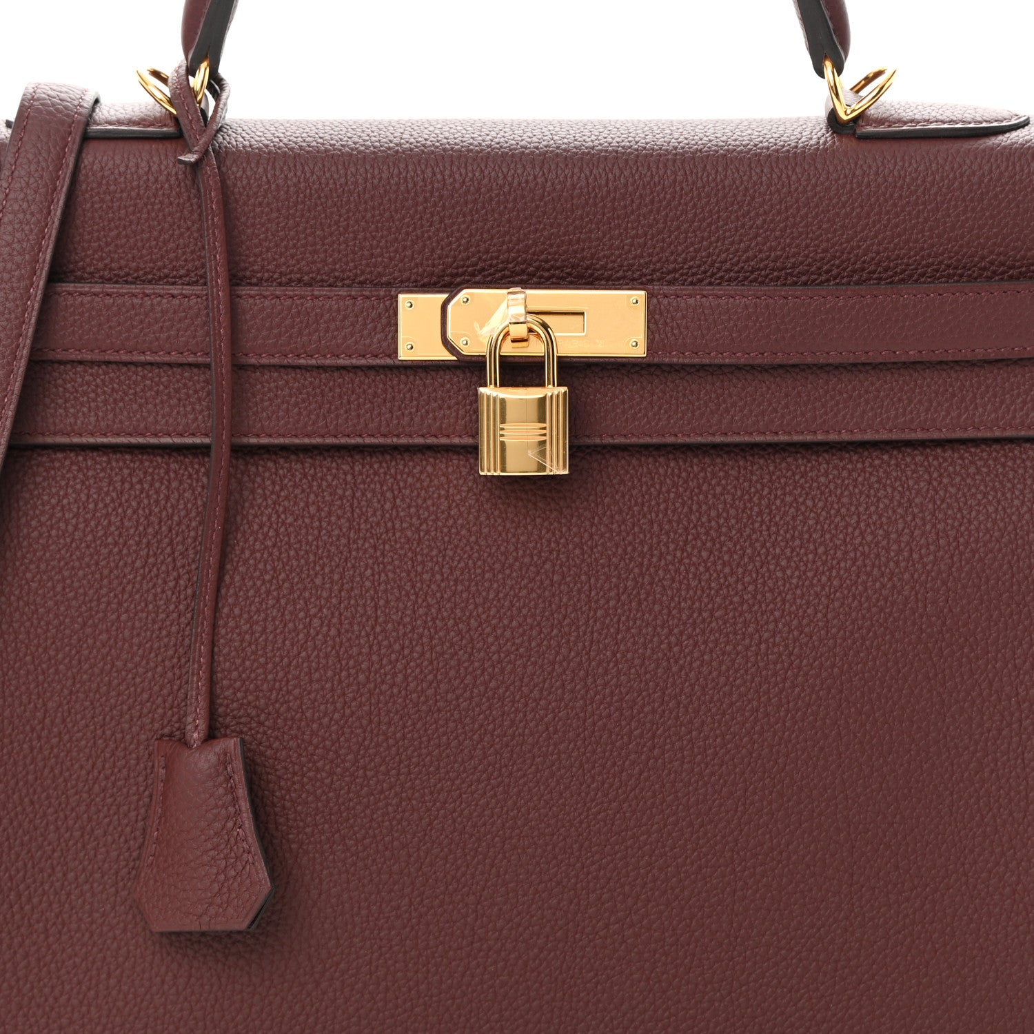 Hermes Togo Kelly Retourne 35 Rouge H 7 of 11