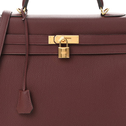 Hermes Togo Kelly Retourne 35 Rouge H 7 of 11