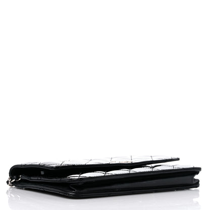 Chanel Patent Quilted Brilliant Wallet On Chain WOC Black 4 of 12