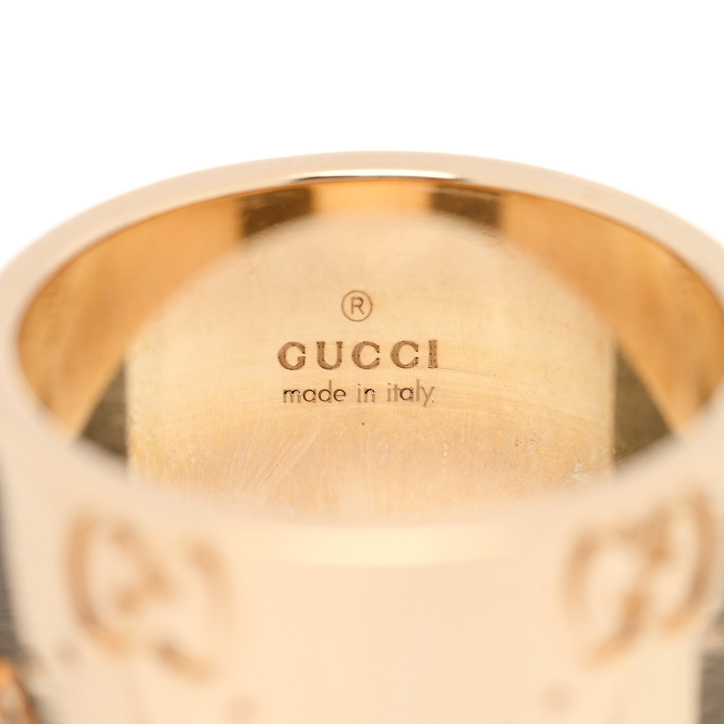 18K Yellow Gold 9mm Icon Band Ring 46 3.75