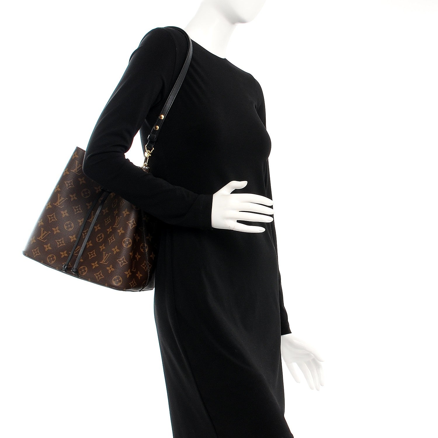Louis Vuitton Monogram Neonoe MM Black 2 of 8