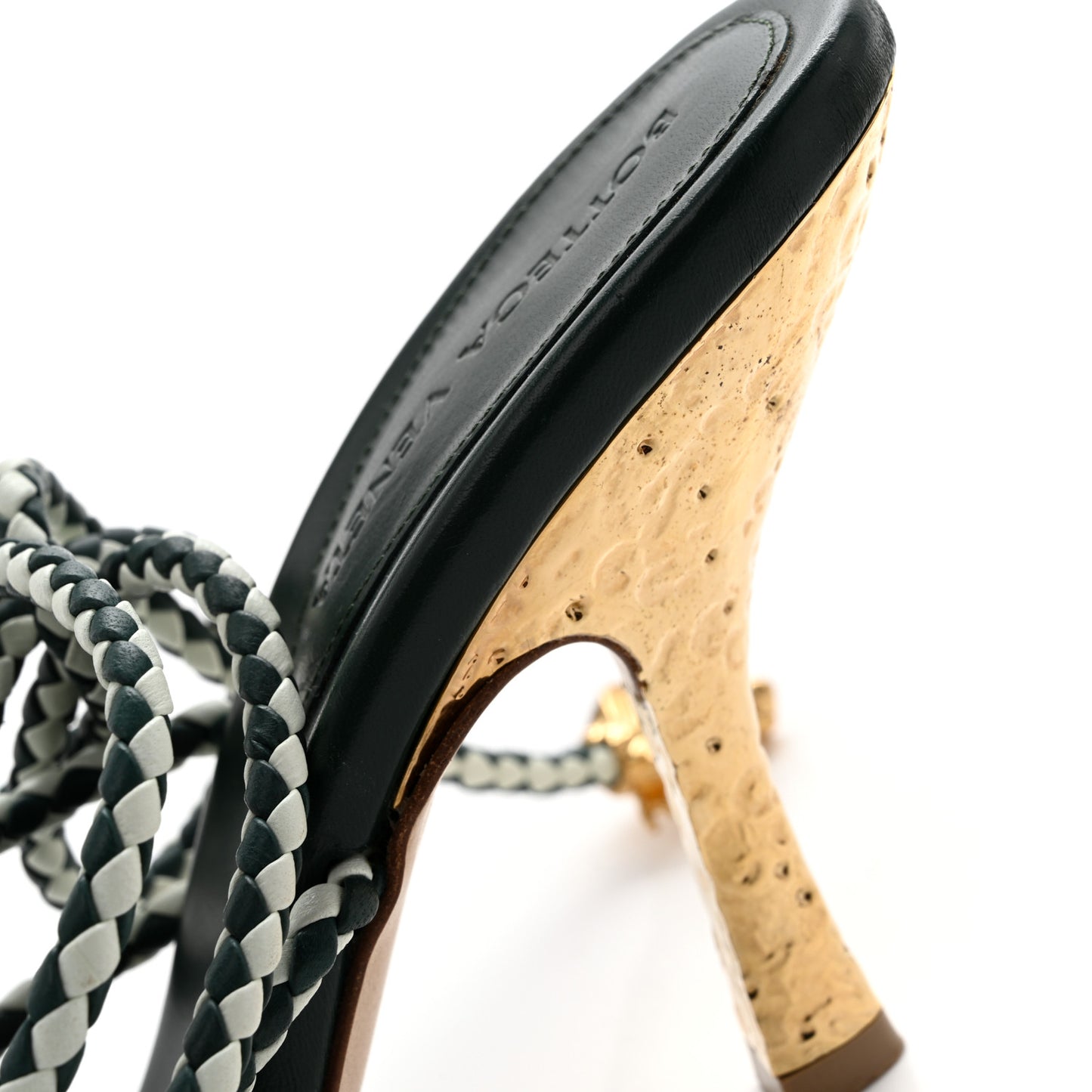 Nappa Adam Sandals 37.5 Emerald Green Glacier