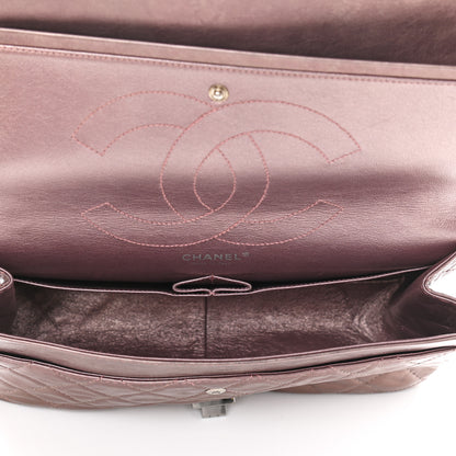 Chanel Metallic Aged Calfskin Quilted 2.55 Reissue 227 Flap Rose Fonce 4 of 9