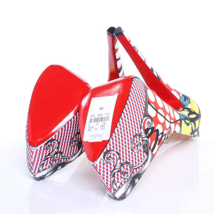 Christian Louboutin Fabric Loubi Print Daffodile 160 Pumps 36 Multicolor 4 of 6
