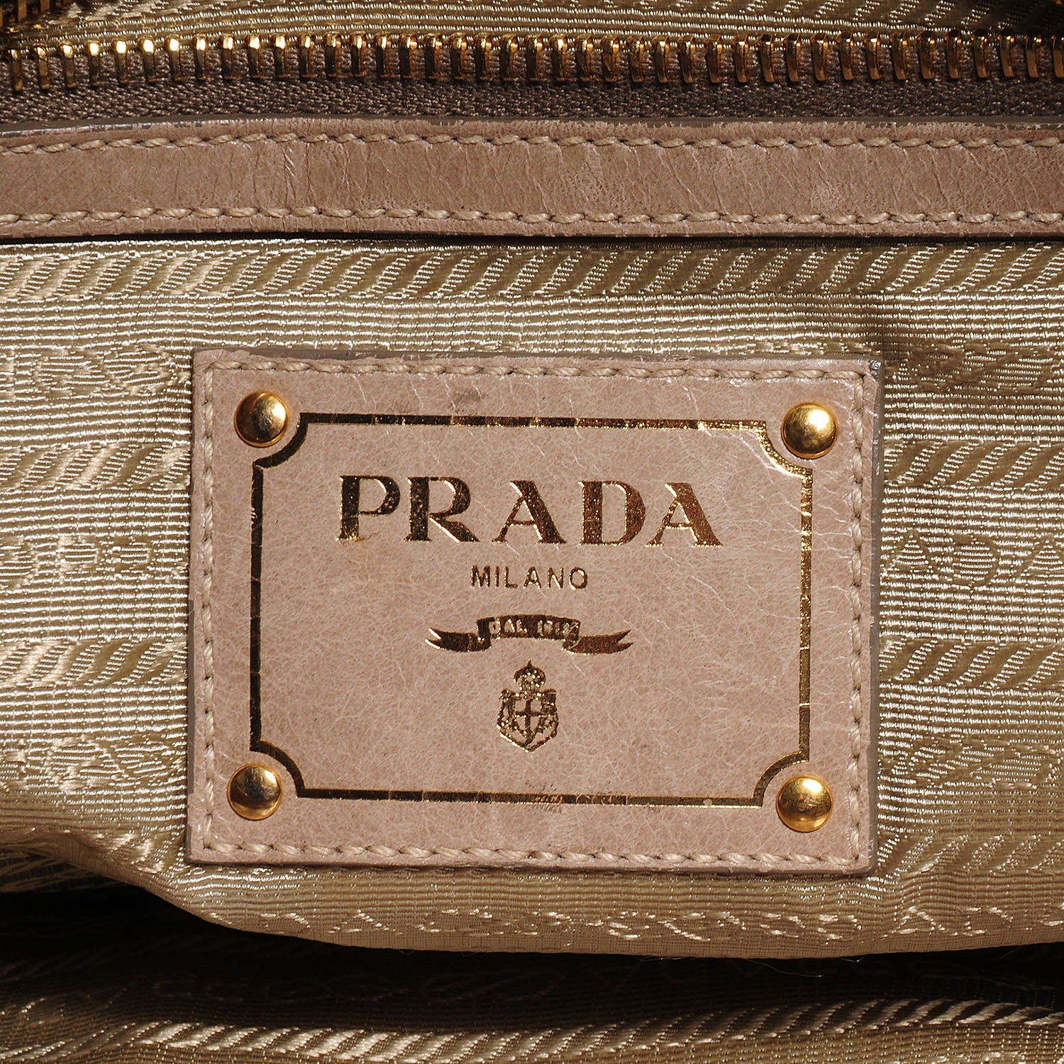 Prada Vitello Shine Bauletto Pomice 7 of 10