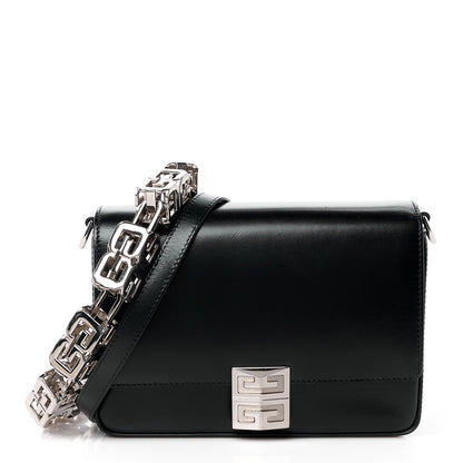 Givenchy Box Calfskin Medium 4G Cube Chain Shoulder Bag Black 1 of 16