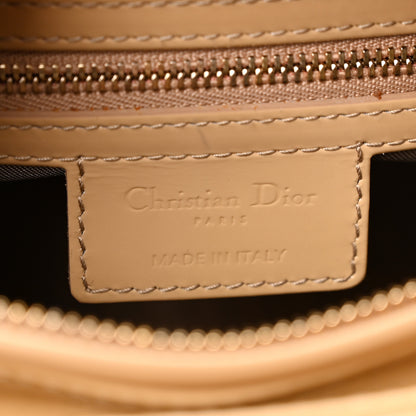 Christian Dior Patent Cannage Medium Lady Dior Beige 6 of 10