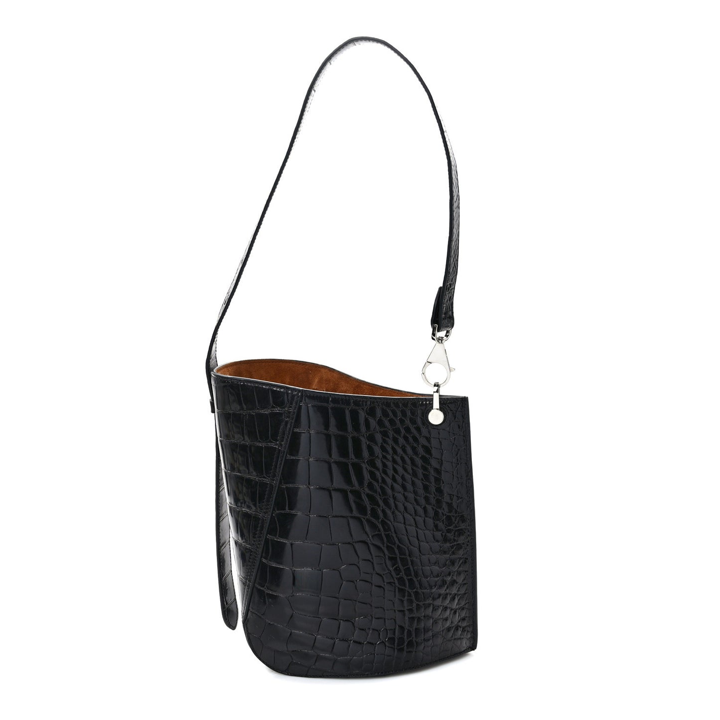 Alligator Small Hook Bag Black